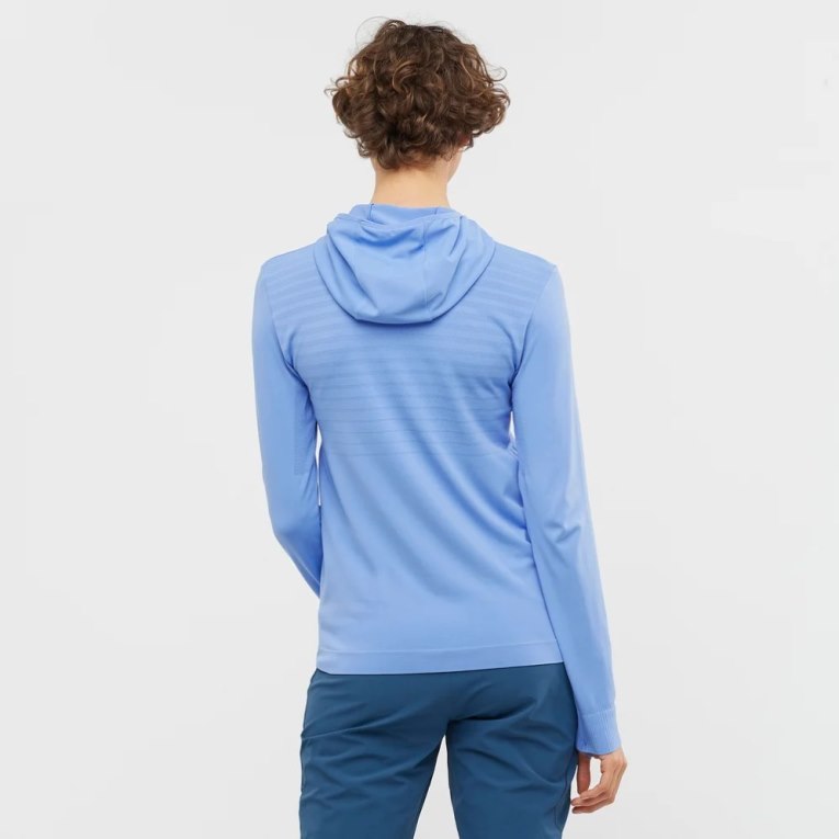 Sudaderas Salomon Essential Seamless Mujer Azules Claro | MX TBFL142